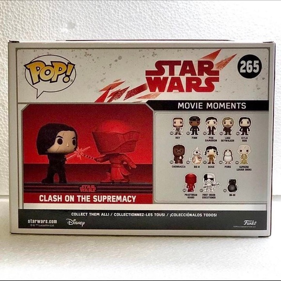 Star Wars 265 Clash on the Supremacy (Kylo) Funko POP Movie Moments Collectible - Picture 7 of 9